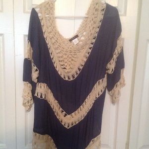 Crochet and Cotton Blouse